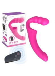 Розовый безремневой страпон Straples Strap-On Dildo - Erokay - купить с доставкой в Череповце