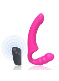 Розовый безремневой страпон Straples Strap-On Dildo - Erokay - купить с доставкой в Череповце