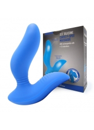 Синий вибромассажер простаты 3,5’’ Curve P-spot Massager - 12 см. - Erokay - в Череповце купить с доставкой