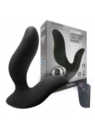 Черный вибромассажер простаты 3,5’’ Remote Control Curve P-spot Massager - 12 см. - Erokay - в Череповце купить с доставкой