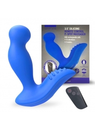Синий вибромассажер простаты 3,5’’ Remote Control P-spot Massager - 12,5 см. - Erokay - в Череповце купить с доставкой