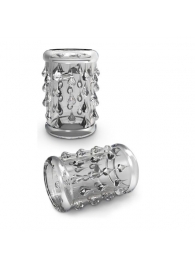 Прозрачная насадка с капельками STAY HARD COCK SLEEVE 05 CLEAR - Blush Novelties - в Череповце купить с доставкой