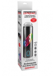 Перезаряжаемый мастурбатор-ротик Extreme Toyz Rechargeable Roto-Bator Mouth - Pipedream - в Череповце купить с доставкой
