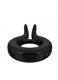 Черное эрекционное кольцо Marry Me Rechargeable Vibrating Cockring - Adrien Lastic - в Череповце купить с доставкой