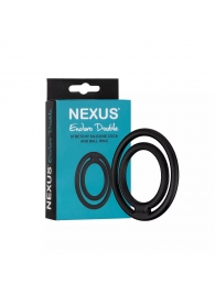 Черное двойное эрекционное кольцо Nexus Enduro Double - Nexus Range - в Череповце купить с доставкой