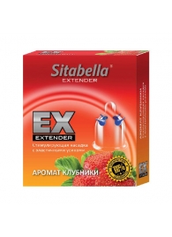 Стимулирующая насадка Sitabella Extender  Клубника - Sitabella - купить с доставкой в Череповце