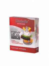 Стимулирующая насадка Sitabella Extender  Красный молодец - Sitabella - купить с доставкой в Череповце