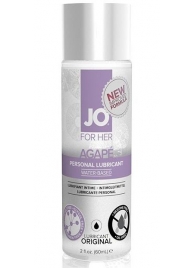 Лубрикант на водной основе для женщин JO AGAPE LUBRICANT ORIGINAL - 60 мл. - System JO - купить с доставкой в Череповце