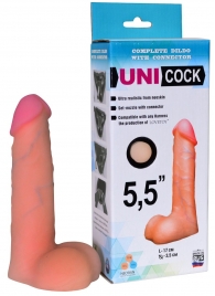Фаллическая насадка Харнесс UNICOCK 5,5  - 17 см. - LOVETOY (А-Полимер) - купить с доставкой в Череповце