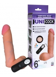 Фаллическая насадка Харнесс UNICOCK 6  с вибрацией - 18 см. - LOVETOY (А-Полимер) - купить с доставкой в Череповце