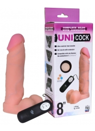 Фаллическая насадка Харнесс UNICOCK 8  с вибрацией - 20 см. - LOVETOY (А-Полимер) - купить с доставкой в Череповце