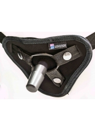 Страпон с 2 насадками и вибрацией UniStrap - 20 и 18 см. - LOVETOY (А-Полимер) - купить с доставкой в Череповце