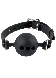Силиконовый кляп-шар с отверстиями для дыхания Silicone Breathable Ball Gag Small - Pipedream - купить с доставкой в Череповце