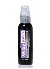 Возбуждающий гель-лубрикант на водной основе Sensual Arousal Lubricant - 59 мл. - Swiss navy - купить с доставкой в Череповце
