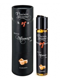 Массажное масло с ароматом карамели Huile de Massage Gourmande Caramel - 59 мл. - Plaisir Secret - купить с доставкой в Череповце