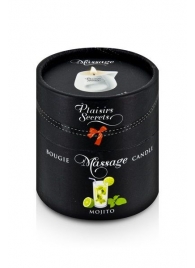 Массажная свеча с ароматом мохито Bougie de Massage Mojito - 80 мл. - Plaisir Secret - купить с доставкой в Череповце