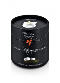 Массажная свеча с ароматом кокоса Bougie de Massage Gourmande Coco - 80 мл. - Plaisir Secret - купить с доставкой в Череповце