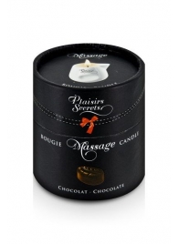 Массажная свеча с ароматом шоколада Bougie de Massage Gourmande Chocolat - 80 мл. - Plaisir Secret - купить с доставкой в Череповце