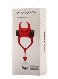 Красное эрекционное кольцо в форме дьяволенка DEVOL COCKRING - Adrien Lastic - в Череповце купить с доставкой