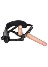 Женский страпон с вагинальной пробкой Woman Strap - 18 см. - LOVETOY (А-Полимер) - купить с доставкой в Череповце