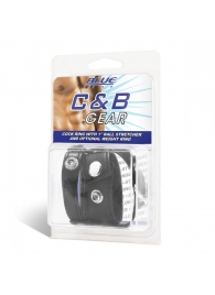 Утяжка для мошонки и пениса Cock Ring With 1  Ball Stretcher And Optional Weight Ring - BlueLine - купить с доставкой в Череповце