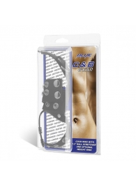 Утяжка на пенис и мошонку Cock Ring With 1.5  Ball Stretcher And Optional Weight Ring - BlueLine - купить с доставкой в Череповце