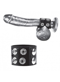 Ремень на член и мошонку 1.5  Cock Ring With Ball Strap - BlueLine - купить с доставкой в Череповце