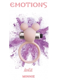 Розовое эрекционное виброколечко Emotions Minnie Light pink - Lola Games - в Череповце купить с доставкой