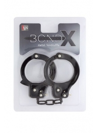 Чёрные наручники из листового металла BONDX METAL CUFFS BLACK - Dream Toys - купить с доставкой в Череповце