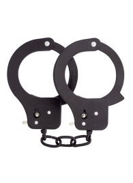 Чёрные наручники из листового металла BONDX METAL CUFFS BLACK - Dream Toys - купить с доставкой в Череповце