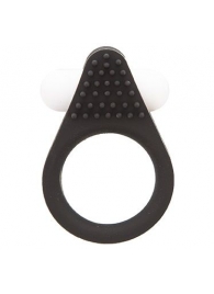 Чёрное эрекционное кольцо LIT-UP SILICONE STIMU RING 1 BLACK - Dream Toys - в Череповце купить с доставкой