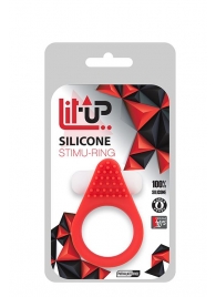 Красное эрекционное кольцо LIT-UP SILICONE STIMU RING 1 RED - Dream Toys - в Череповце купить с доставкой