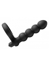 Насадка для двойного проникновения Double Fun Cock Ring with Double Penetration Vibe - XR Brands - в Череповце купить с доставкой