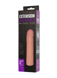 Насадка-удлинитель Extension sleeve телесного цвета - 18,5 см. - Sitabella - в Череповце купить с доставкой