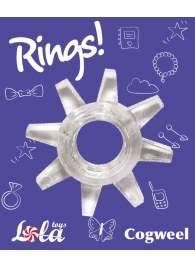 Прозрачное эрекционное кольцо Rings Cogweel - Lola Games - в Череповце купить с доставкой