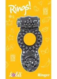 Чёрное эрекционное кольцо Rings Ringer - Lola Games - в Череповце купить с доставкой