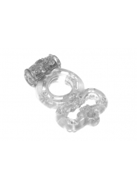 Прозрачное эрекционное кольцо Rings Treadle с подхватом - Lola Games - в Череповце купить с доставкой