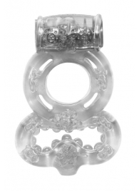 Прозрачное эрекционное кольцо Rings Treadle с подхватом - Lola Games - в Череповце купить с доставкой