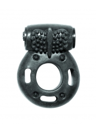 Черное эрекционное кольцо с вибрацией Rings Axle-pin - Lola Games - в Череповце купить с доставкой
