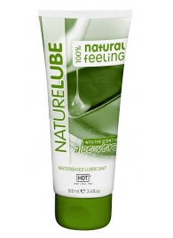Лубрикант на водной основе NatureLube с алоэ вера - 100 мл. - HOT - купить с доставкой в Череповце