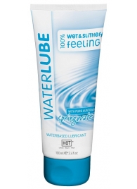 Лубрикант на основе чистой родниковой воды WaterLube - 100 мл. - HOT - купить с доставкой в Череповце