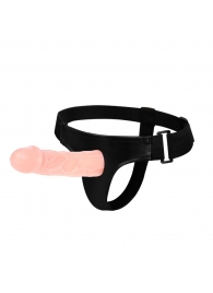 Телесный фаллоимитатор на трусиках Jessica Strap-On - 15,5 см. - Baile - купить с доставкой в Череповце