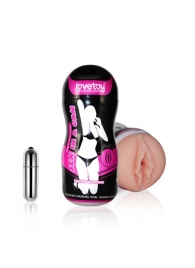 Мастурбатор-вагина Sex In A Can Vibra Vagina Tunnel - Lovetoy - в Череповце купить с доставкой