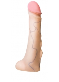 Реалистичная насадка с мошонкой REAL Standard - 18 см. - LOVETOY (А-Полимер) - купить с доставкой в Череповце