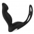 Черный вибромассажер простаты P-PLEASER W ERECTION ENHANCE - Dream Toys - в Череповце купить с доставкой