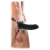 Чёрный полый страпон 7  Silicone Hollow Strap-On - 18 см. - Pipedream - купить с доставкой в Череповце