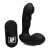 Черный стимулятор простаты Alpha-Pro 7X P-Milker Silicone Prostate Stimulator with Milking Bead - XR Brands - в Череповце купить с доставкой