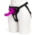 Лиловый страпон Rechargeable Vibrating Strap-On Harness Set - 17,6 см. - Happy Rabbit - купить с доставкой в Череповце