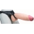 Телесный реалистичный фаллоимитатор на черных трусиках Real Big Strap-On - 34,5 см. - LOVETOY (А-Полимер) - купить с доставкой в Череповце