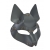 Серая маска Wolf с клепками - Sitabella - купить с доставкой в Череповце